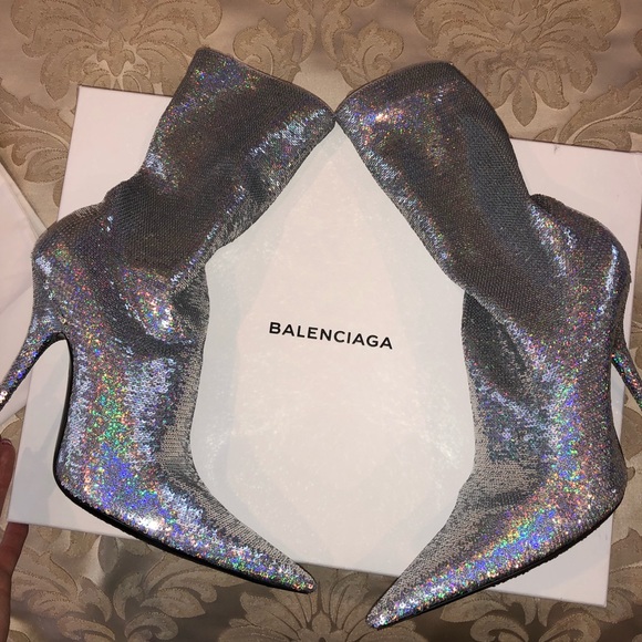 Balenciaga, 41, sequin knife sock boots - Picture 3 of 8